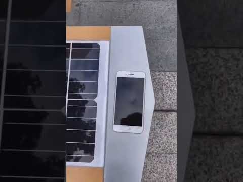 Solar Bench: Charging Your Phone with Sustainable Power