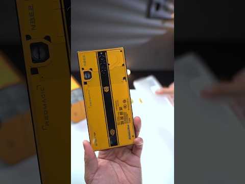 Red Magic 8spro + Bumblebee limited edition, immersive unboxing, is it handsome enough? #shorts