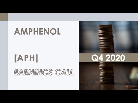 [APH stock] Amphenol Q4 2020 Earnings Call (1/27/21)