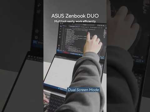 &quot;Introducing the ZenbookDUO: The Ultimate Dual-Screen Laptop #best #shorts