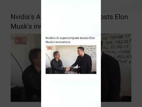 In 2016, Nvidia CEO Jensen Huang delivered an AI supercomputer to Elon Musk! #AItrends #nvidiaai