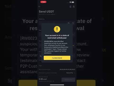 Binance suspended my account for 30 days, without reason