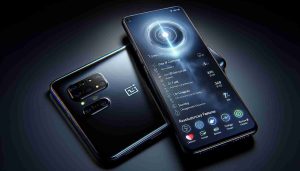 An image showcasing a hypothetical smartphone model: 'OnePlus 13'. This device exhibits revolutionary features, such as a sleek design, ultra-HD cameras, both at the front and the back, advanced biometric security, ultra-fast charging, and stunning display. The device exhibits a futuristic aesthetic with edge-to-edge screen, minimal bezels, and a high-quality metallic body. Moreover, let the image also highlight the branding & the logo on the back of the device, subtly embossed into the metal.