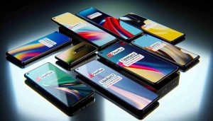 A high-definition, realistic image showcasing a collection of the newest models of OnePlus phones. The phones are set to receive a key firmware update. The screens display a notification about the update. The background of the image is sleek, possibly reflective to enhance the aesthetics of the phones. The phones themselves have a modern design, with thin bezels and clear, bright screens. Please include various models, reflecting the diversity in size and features offered by the brand.