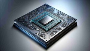 A high-definition realistic image of a revolutionary processor unit. This innovative chip is designed to redefine the performance metrics of both smartphones and laptops, pushing the boundaries of speed and efficiency. The image should show the processor in great detail, highlighting its intricate circuit patterns, multiple cores, and sleek metallic finish, underlining its potential impact on the tech industry.