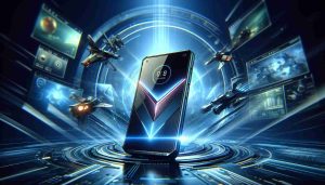 Imagine a high-definition, realistic image where the scene is set in the future, portraying the excitement of enhanced gaming possibilities. In this depiction, a phone model called 'NanoSpeed Phone X' is being launched. The phone exhibits a sleek and advanced design, radiating with an aura of futurism and innovation. It is featured prominently in the foreground, showcasing its sharp display and cutting-edge features. With this device in focus, the backdrop subtly hints at the thrill of gaming that this advancement stands to offer, with conceptual visual elements representative of next-gen gameplay and immersive scenarios.