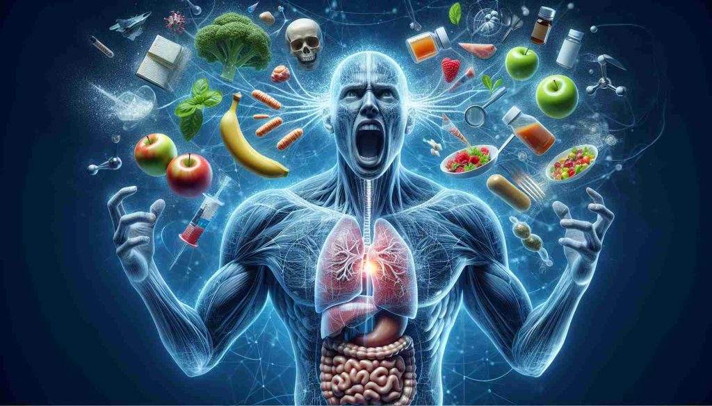 High-definition realistic representation of a surprising health factor that is generally unknown about. This could include the depiction of a specific food, activity or lifestyle choice that has an unexpected impact on health. The connection between this factor and its health implications should visually evident in a surprising or shocking way.