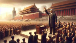 A high definition, realistic picture depicting a scene from the life and legacy of a historical politician. The scene includes important milestones of his career, representing his ideologies and accomplishments. Please do not include any identifiable features of the said person.