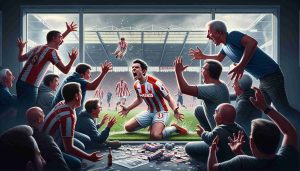 Detailed and realistic portrayal of the surprising revelation of a transfer in football, with a focus on Stoke City's audacious decision, capturing the intense emotions and reactions of fans and stakeholders. Please bring this scene to life in high definition.